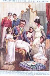 Wellington am Vorabend von Waterloo, 1815