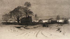 (Ländliche Winterszene)