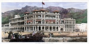 Bankgebäude in Aden, 8. Januar 1887 von C Kell