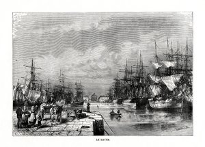 Le Havre, Normandie, Nordfrankreich, 1879 von C. Laplante