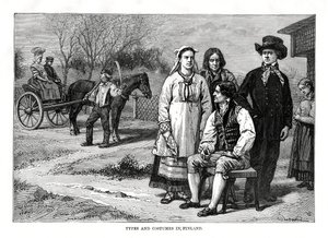 Typen und Kostüme in Finnland, 1879