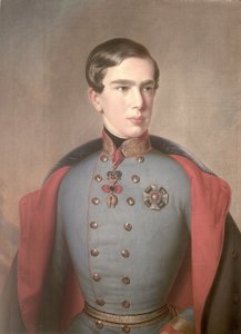 Porträt von Kaiser Franz Joseph von Österreich (1830-1916) im Alter von 20 Jahren, 1850