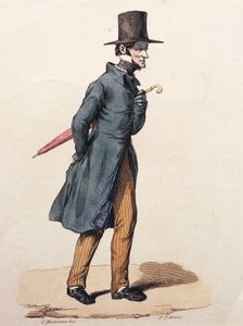 Der Schreiber, Gravur von C Martorana, Italien