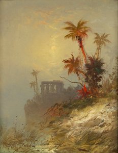 Ägyptische Landschaft, spätes 19. - frühes 20. Jahrhundert von C. Morgan McIlhenney