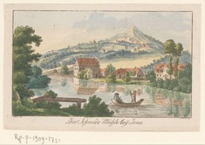 Blick auf das Sägewerk bei Jena