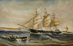 Die Agincourt fährt in den Tyne ein