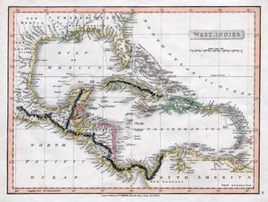 Eine Karte der Westindischen Inseln, 1808