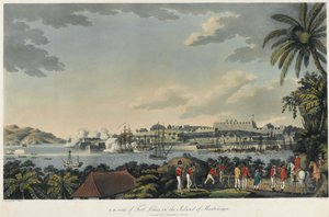 Nordostansicht von Fort Louis auf der Insel Martinique von C. Willyams
