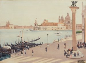 Sonnenuntergang von der Loggia des Dogenpalastes