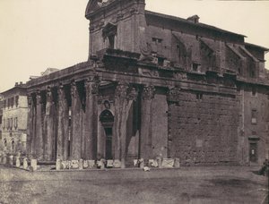 Tempel des Antonius und Faustina, San Lorenzo in Miranda, Rom, 1850er Jahre