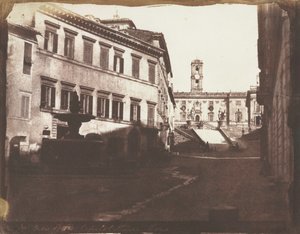 Blick auf die Kapitolsstufen, Rom, 1846 von Calvert Richard Jones
