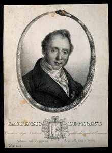 Gaudenzio de Pagave. Lithographie von C. Gandolfi.