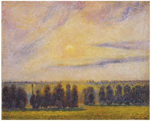 Sonnenuntergang in Eragny