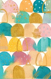 Buntes Aquarell Abstrakt