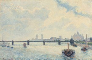 Charing Cross Bridge, London von Camille Jacob Pissarro