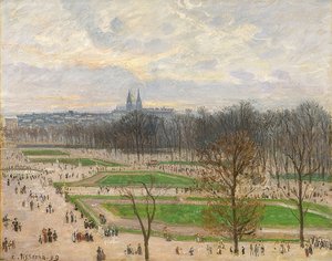 Jardin des Tuileries an einem Winternachmittag von Camille Jacob Pissarro