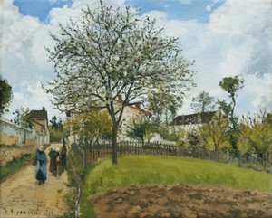 Landschaft in Louveciennes; Paysage à Louveciennes, 1870 von Camille Jacob Pissarro