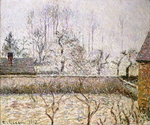 Landschaft mit Frost und Nebel, Eragny
