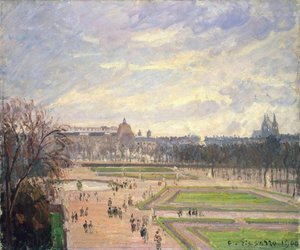 Der Garten der Tuilerien. Gemälde von Camille Pissarro (1830-1903), Öl auf Leinwand