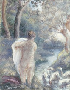 Akt mit Schwänen, ca. 1895