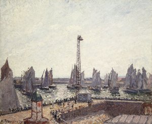 Äußerer Hafen und Kräne, Le Havre, 1903