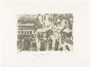 Place du Havre von Camille Jacob Pissarro
