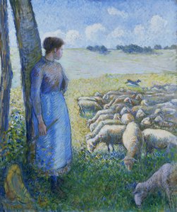 Hirtin und Schafe, 1887