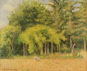 Der Laubengang in Eragny, 1893 von Camille Jacob Pissarro