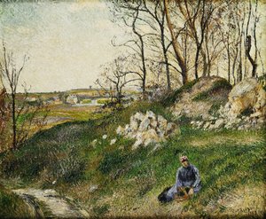 Die Kohlpflücker, Pontoise; Les Carrieres du Chou, Pontoise, 1882
