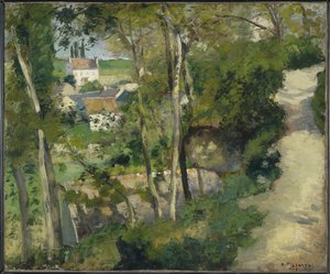 Der Aufstieg, Rue de la Côte-du-Jalet, Pontoise, 1875