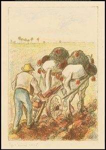 Der Pflug, Frontispiz für "Les Temps Nouveaux", 1901