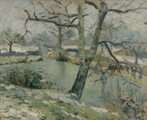 Der Teich von Montfoucault, Wintereffekt, 1874