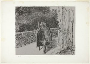 Bettler mit Krücke von Camille Pissarro