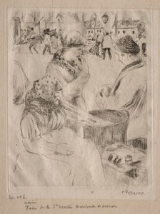 Kastanienverkäufer von Camille Pissarro