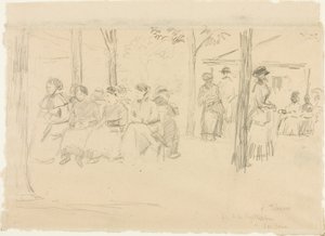 Fest in Pontoise von Camille Pissarro