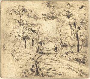 Auf den Feldern bei Ennery von Camille Pissarro