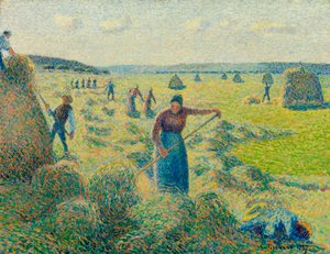 Das Heumachen, Eragny (Frankreich) von Camille Pissarro