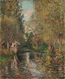 Le lavoir de Bazincourt von Camille Pissarro