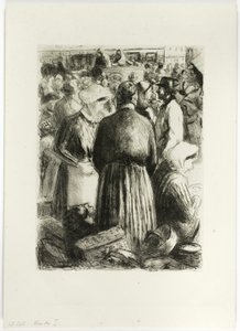 Markt in Pointoise von Camille Pissarro