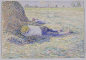 Mittagsruhe von Camille Jacob Pissarro