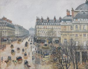 Place du Théâtre Français, Paris: Regen