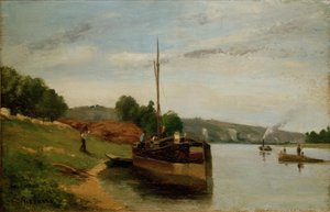 Frachtschiffe auf der Seine