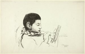 Porträt: Lucien Pissarro von Camille Pissarro