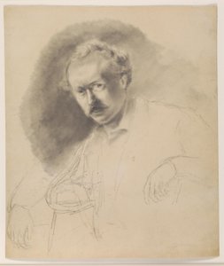 Porträt des Malers Fritz Melbye (1826-1869) von Camille Pissarro