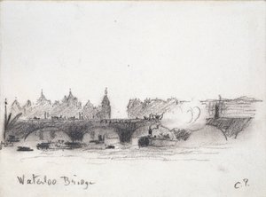 Studie der Waterloo-Brücke, ca. 1900