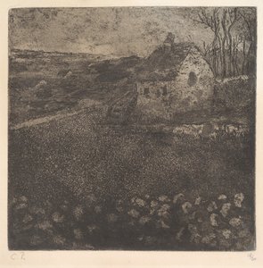 Die Hütte, 1879 von Camille Pissarro