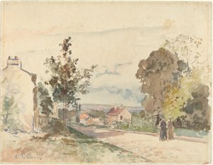 Die Straße von Versailles nach Louveciennes