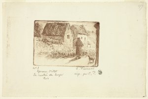 Die Rückkehr des Hirten von Camille Pissarro