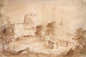 Ansicht einer Militärfestung, Christiansfort, Charlotte Amalie, St. Thomas, Westindien