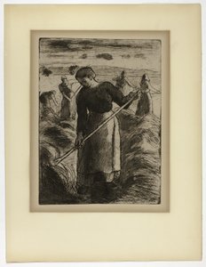 Frau Heumacherin in Éragny von Camille Pissarro